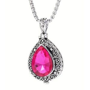 Elegant Vintage-Style Silver Locket Pendant Necklace with Swirling Filigree